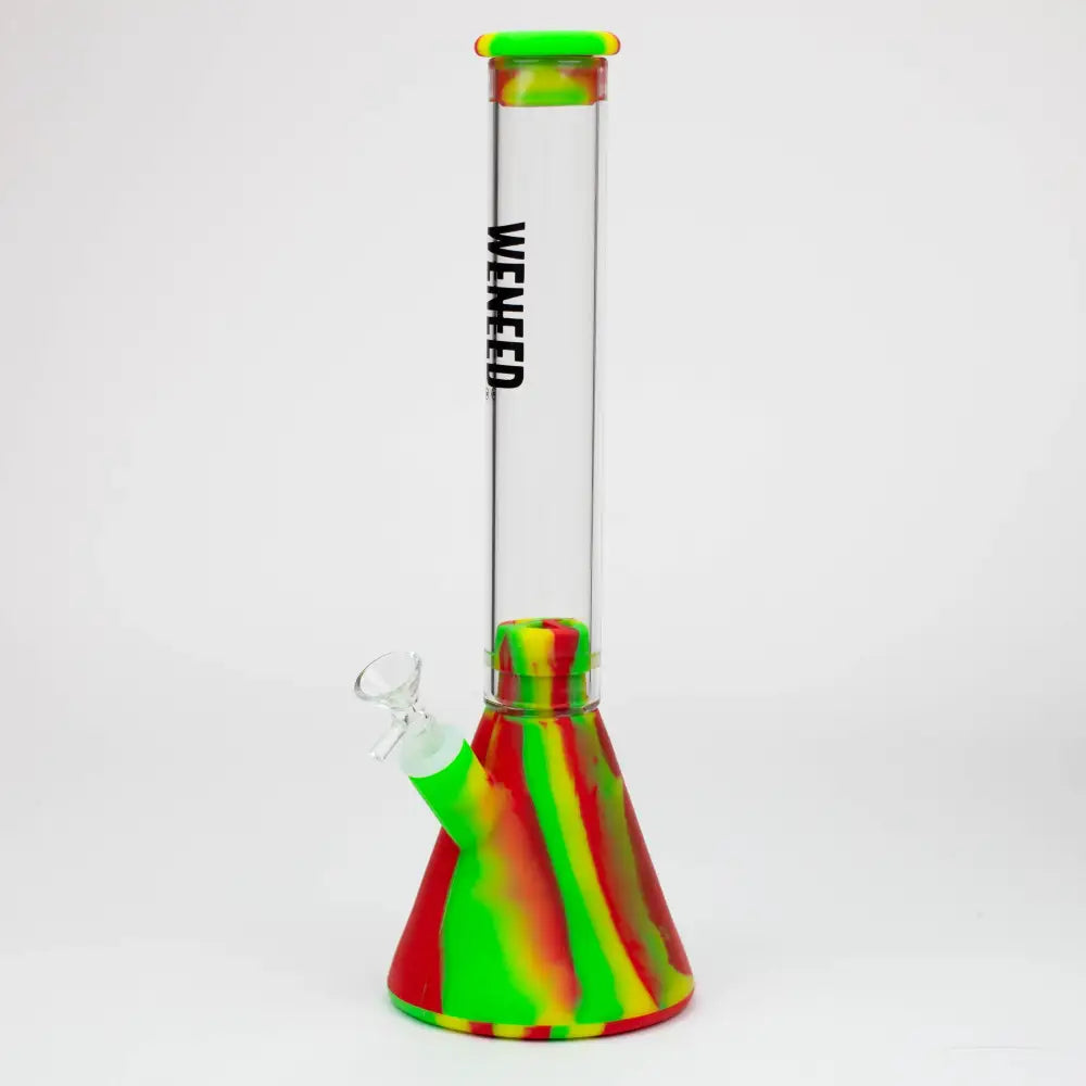 WENEED®- 12" Silicone Glass Beaker bong_8