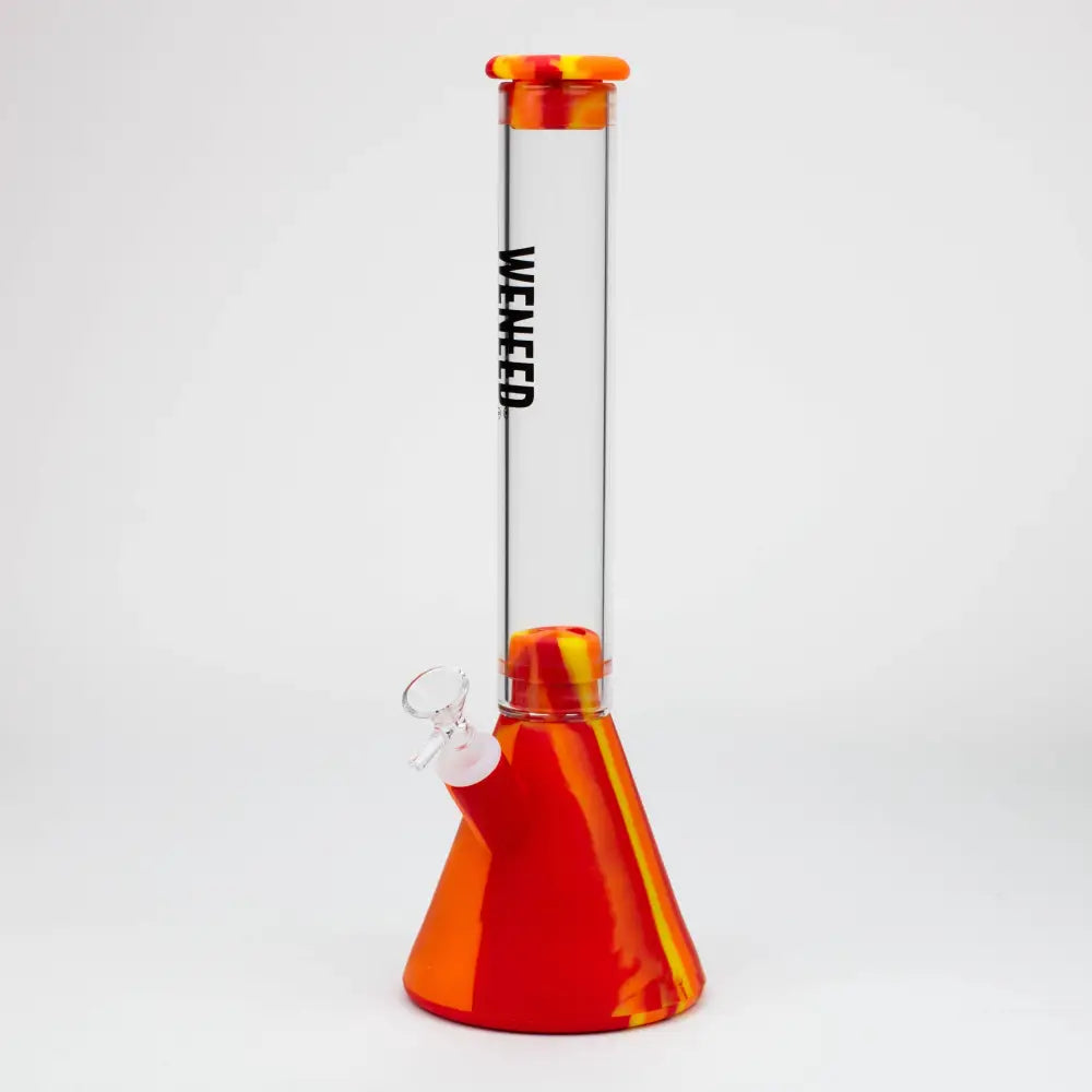 WENEED®- 12" Silicone Glass Beaker bong_4