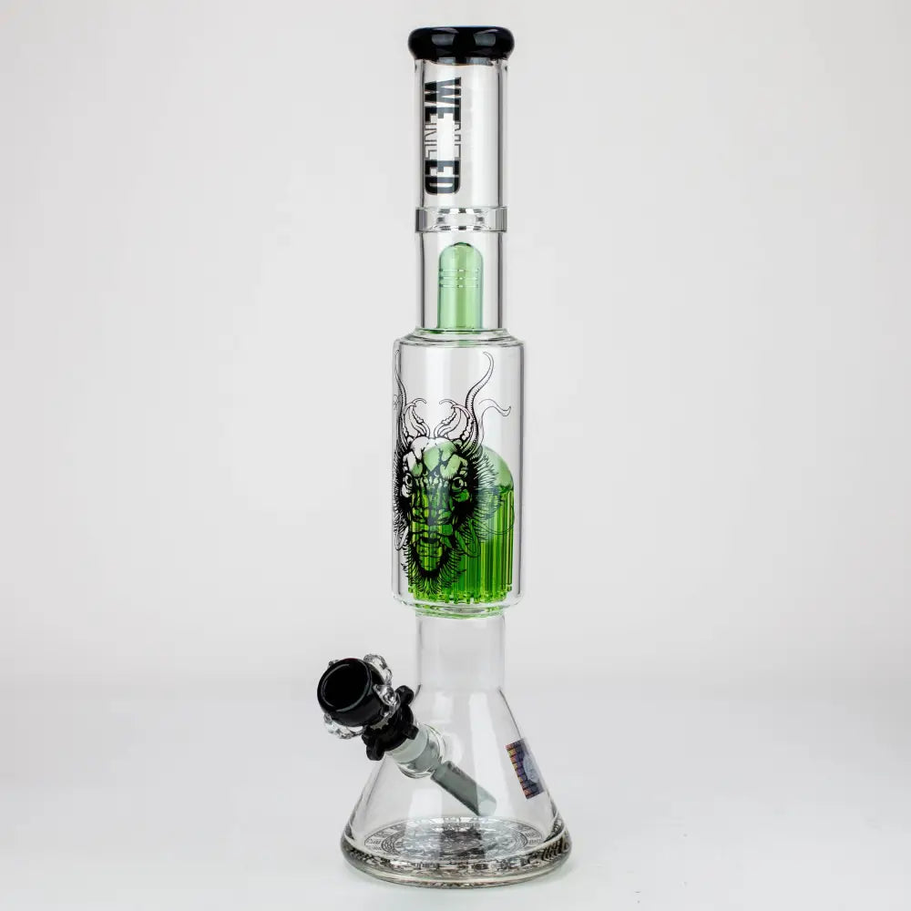 WENEED®-18" Beasts of East Tree Percolator Beaker bong_9