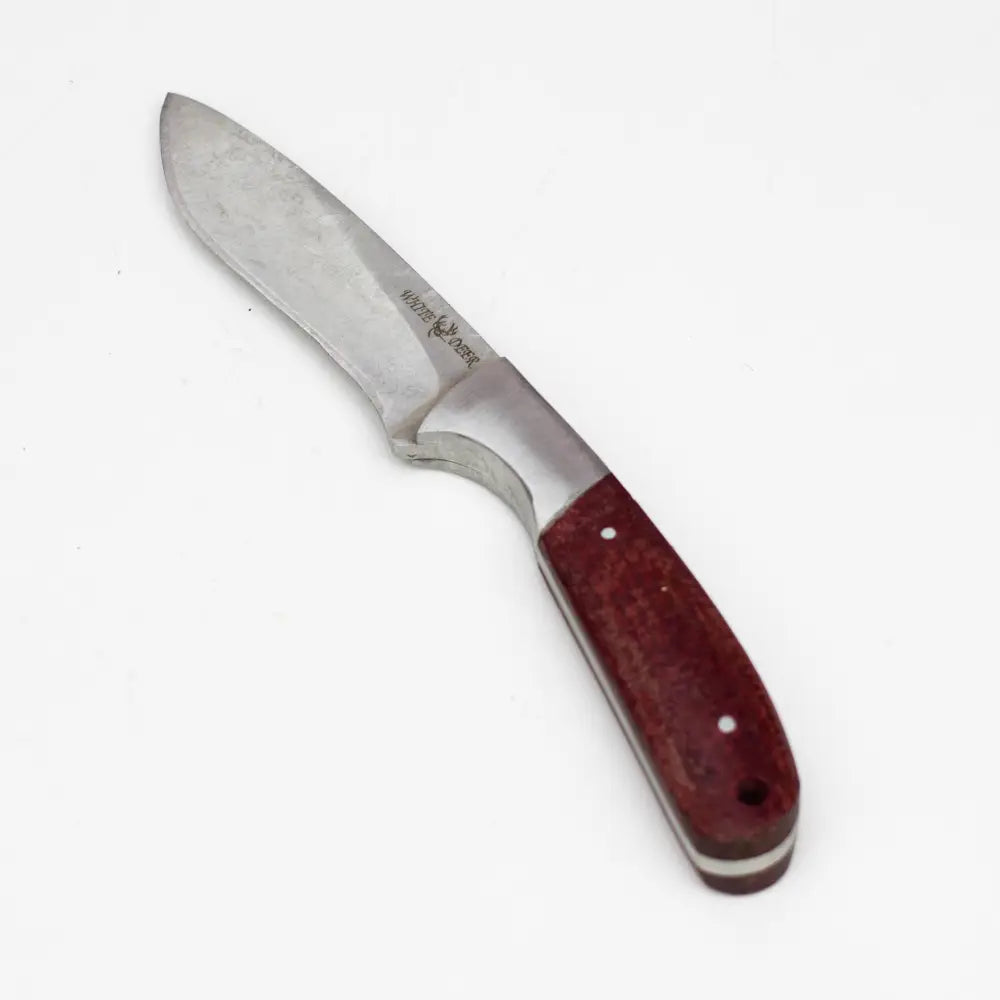 White Deer Skinner Knife  Hunters Micarta Grip Drop Point  [WD9408]_2