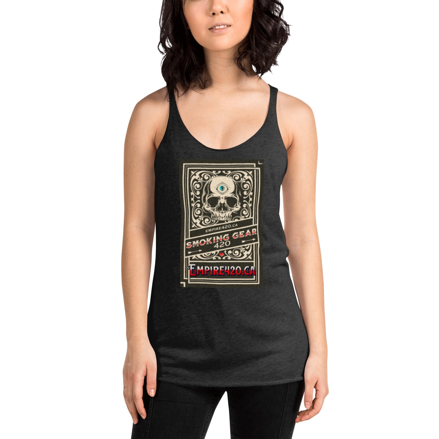 Women's Racerback Tank empire420 label