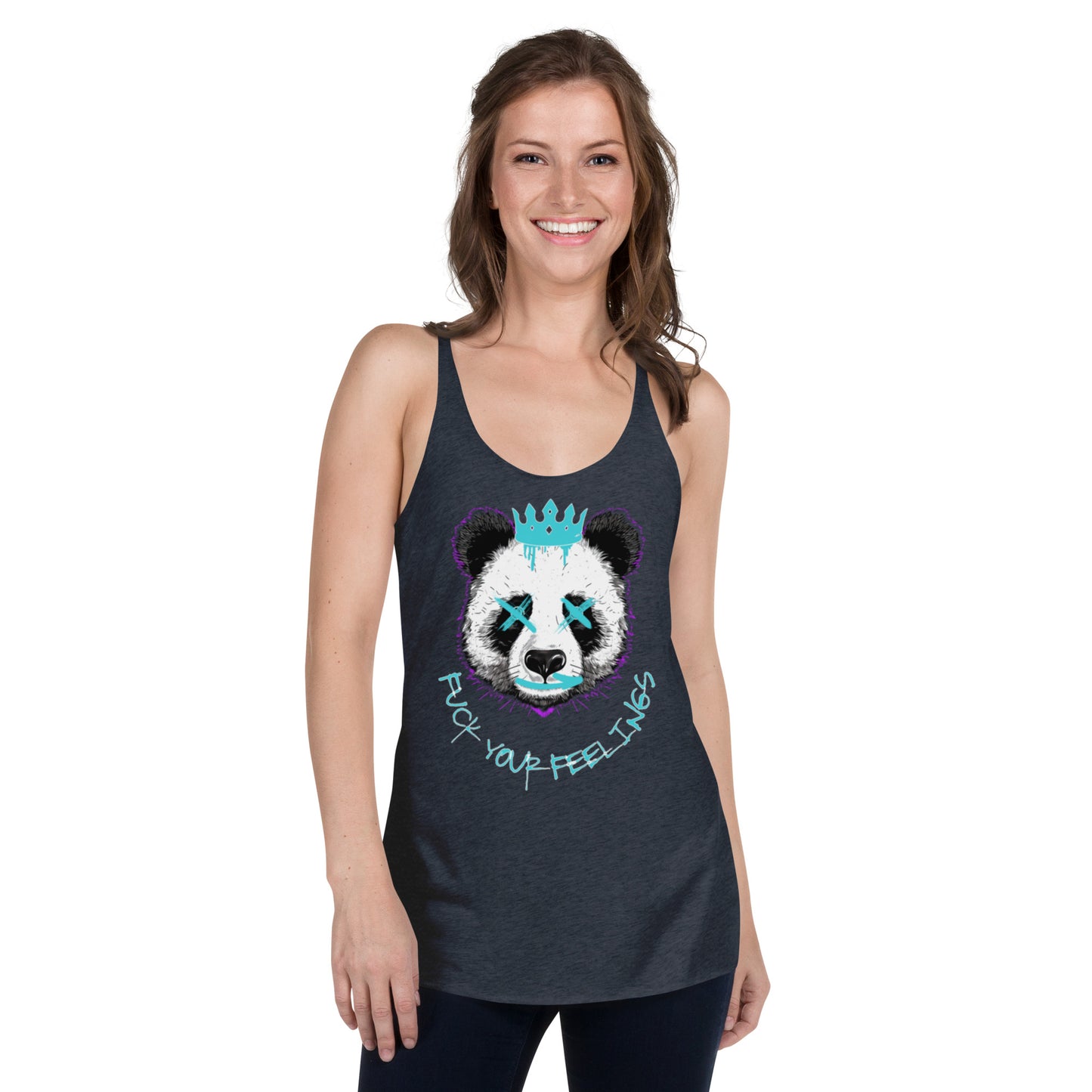 Women's Racerback Tank fuck your feelings