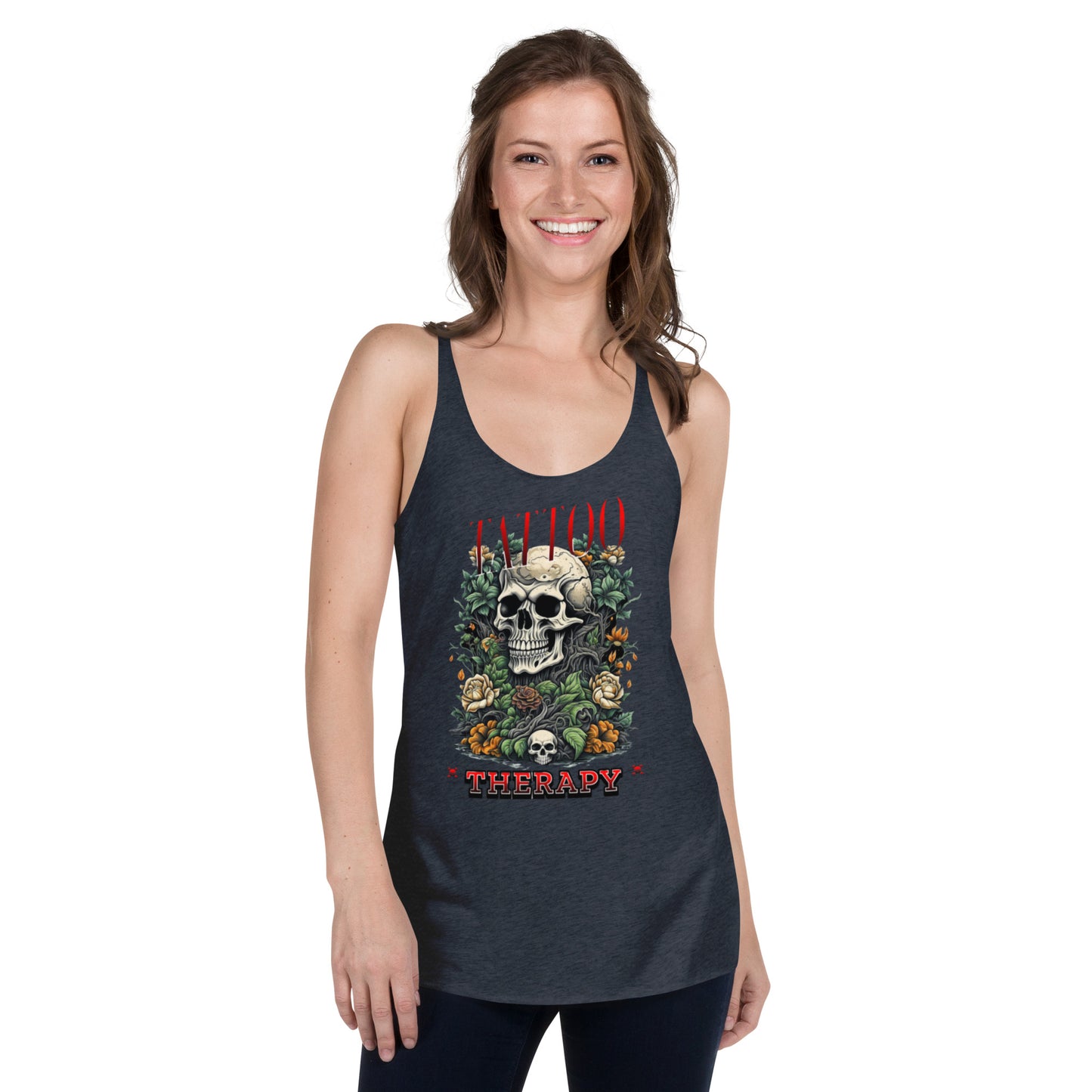 Women's Racerback Tank tattoo therapy