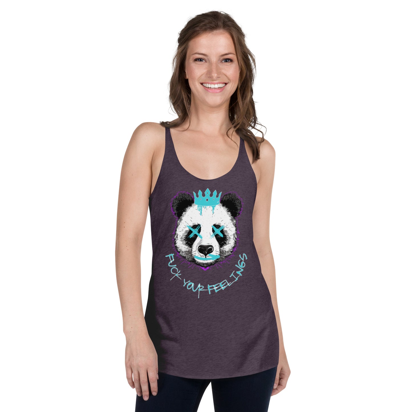 Women's Racerback Tank fuck your feelings