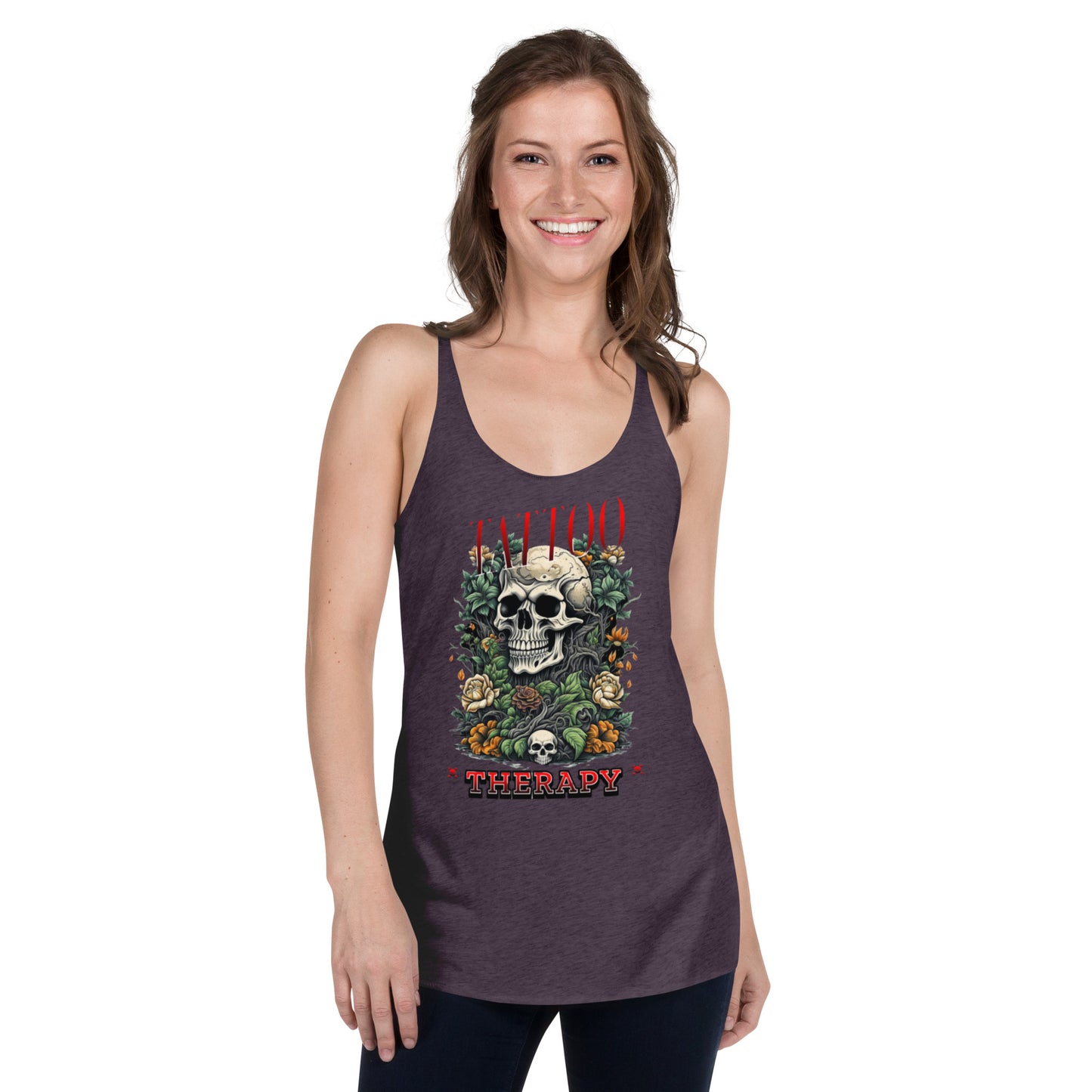 Women's Racerback Tank tattoo therapy