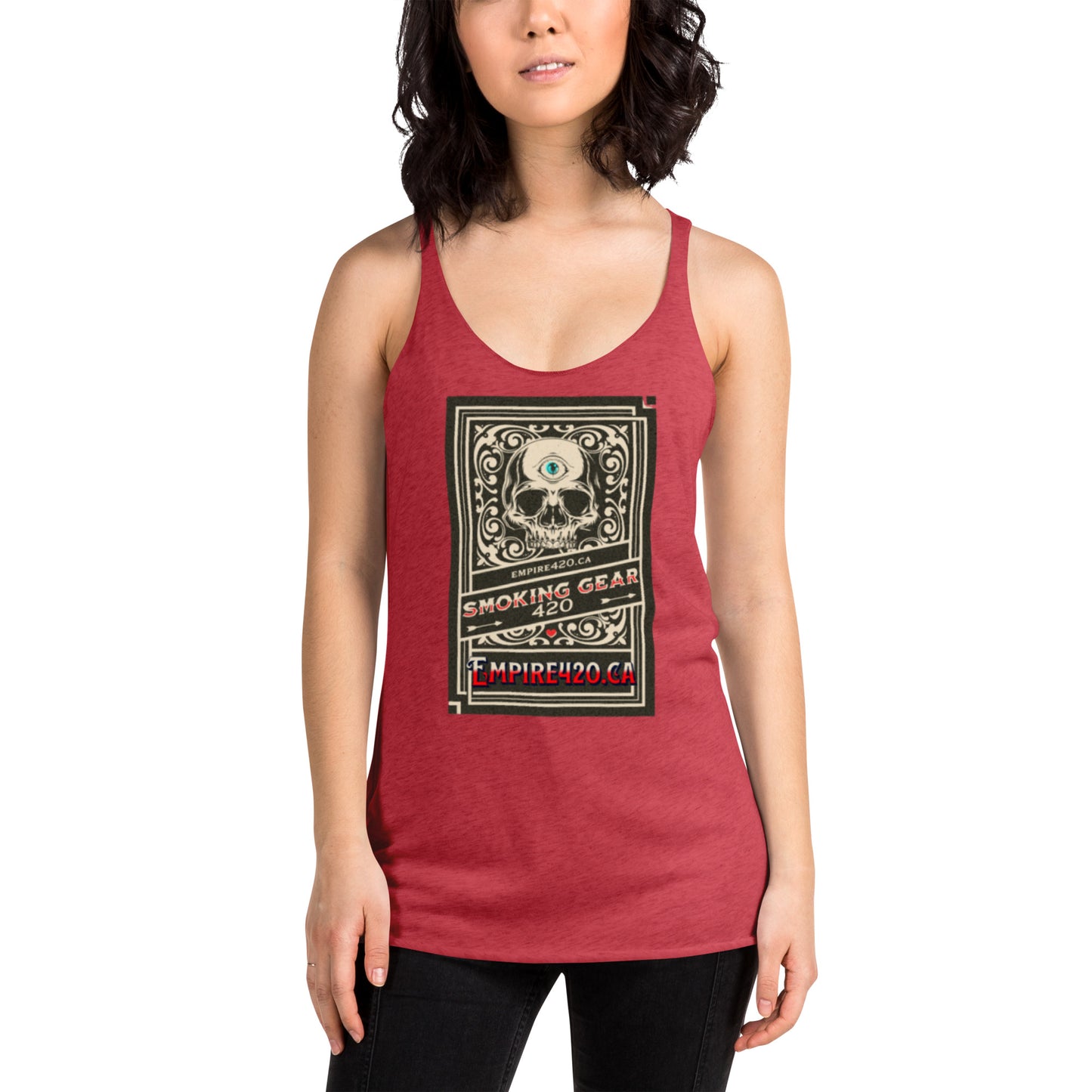 Women's Racerback Tank empire420 label