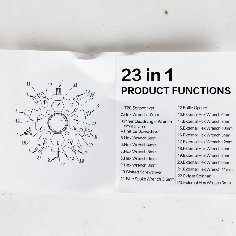 Xtreme | Pocket Star 23 in 1 Snowflake Multi-Tools [XTR-HKN044]_5