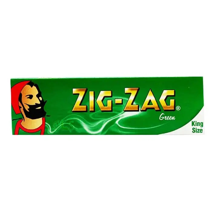 Zig Zag Green King Size Slim Rolling Papers_2