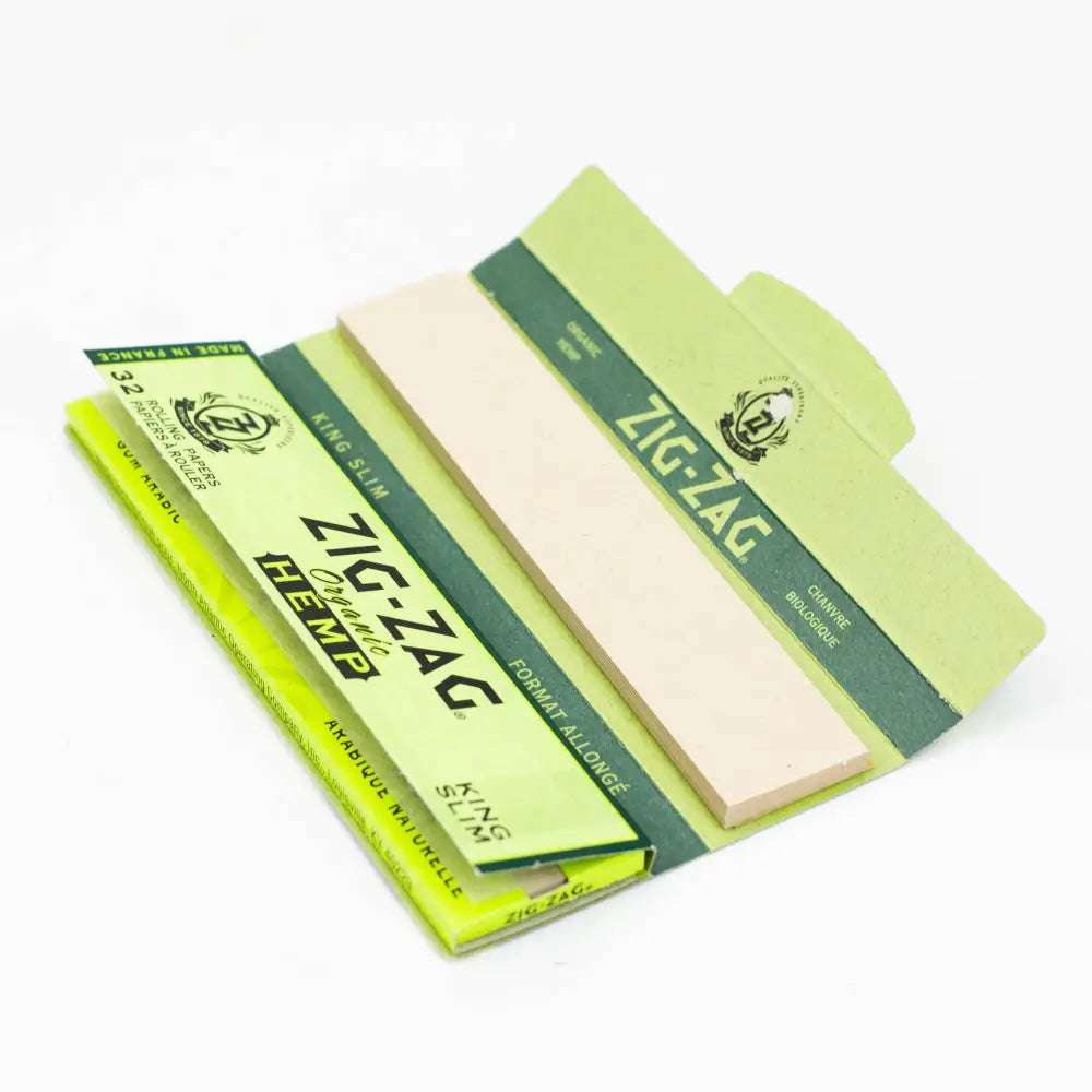 Zig Zag Hemp King Slim Papers and Unbleached Tips_1