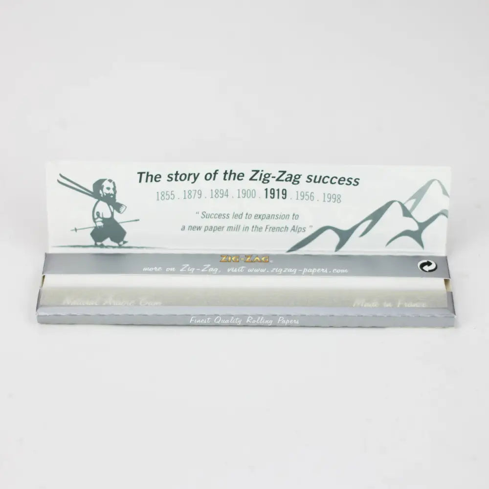 ZIG-ZAG silver King slim rolling paper Box of 50_2