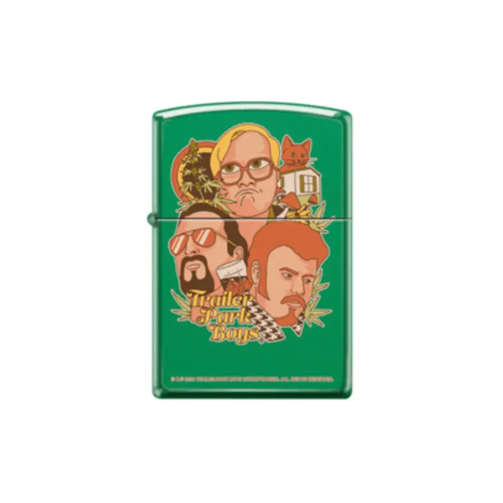 Zippo 114937 Trailer Park Boys Logo Green Matte_0