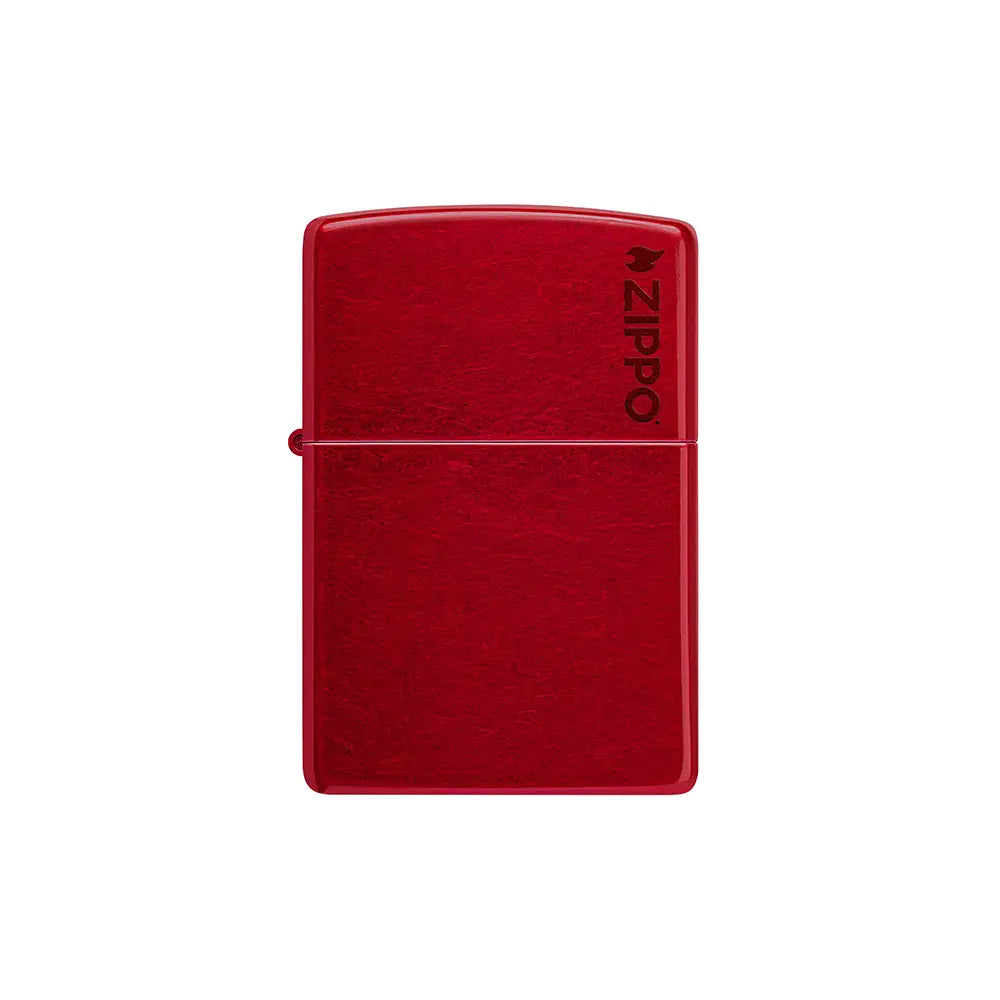 Zippo 21063ZL Classic Candy Apple Red Zippo Logo_0