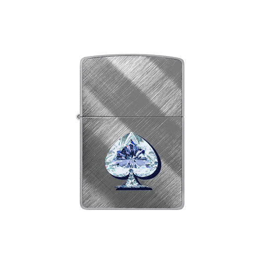 Zippo 46472 Gleaming Spade Ace of Spades Diamond_0