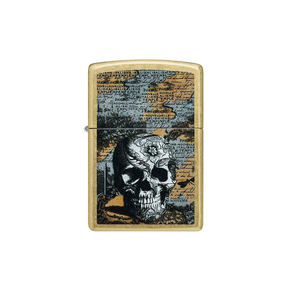 Zippo 46577 Floral Skull_0