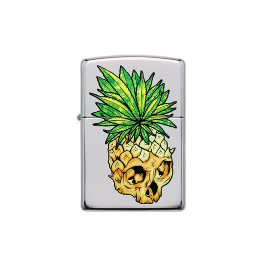 Zippo 49241 Leaf Skull Pineapple Design_1