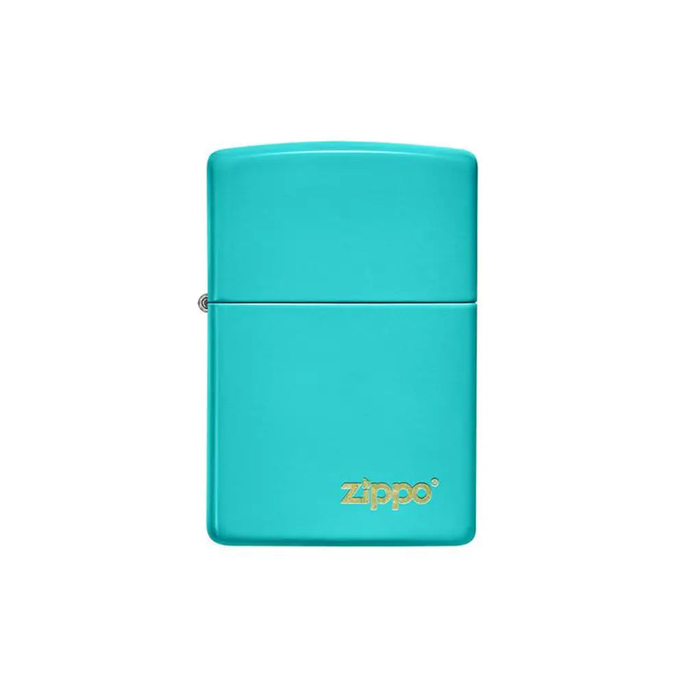 Zippo 49454ZL Classic Flat Turquoise Zippo Logo_1