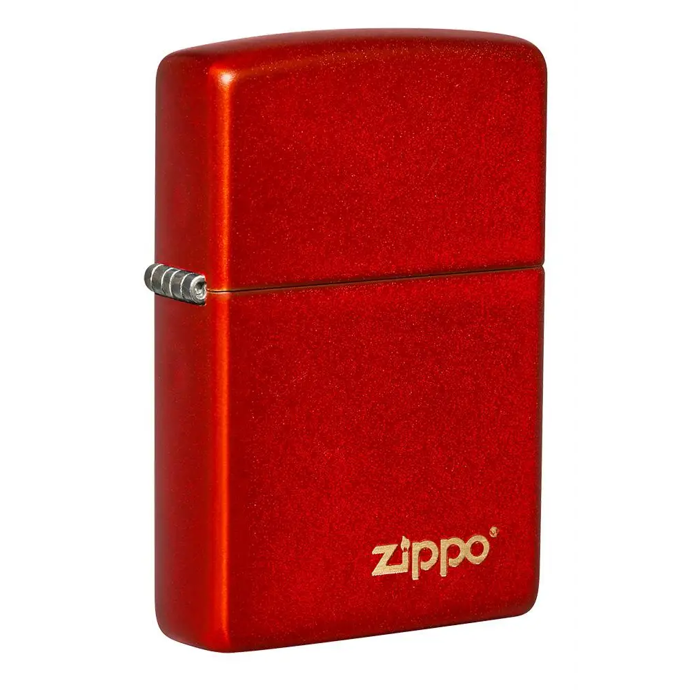 Zippo 49475ZL Metallic Red Matte Zippo Logo_1