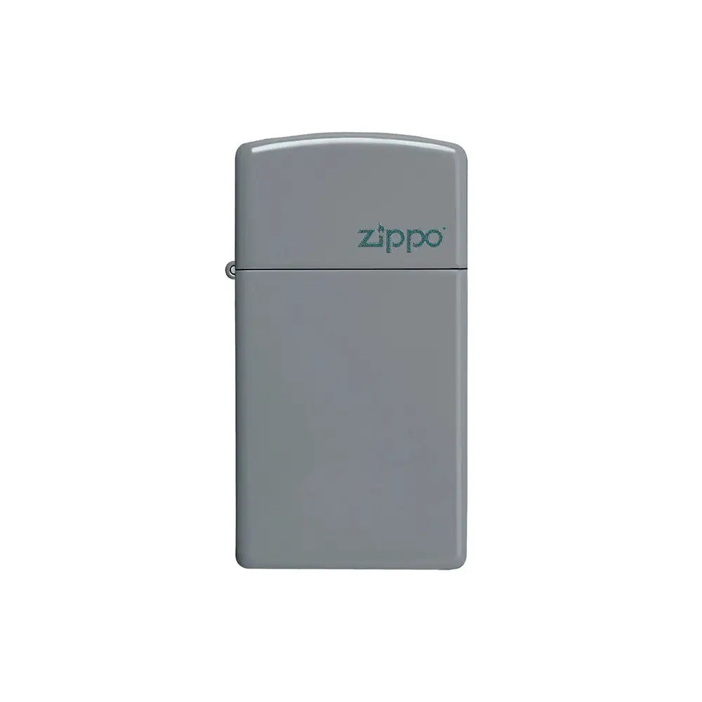 Zippo 49527ZL Slim Flat Grey Zippo Logo_0