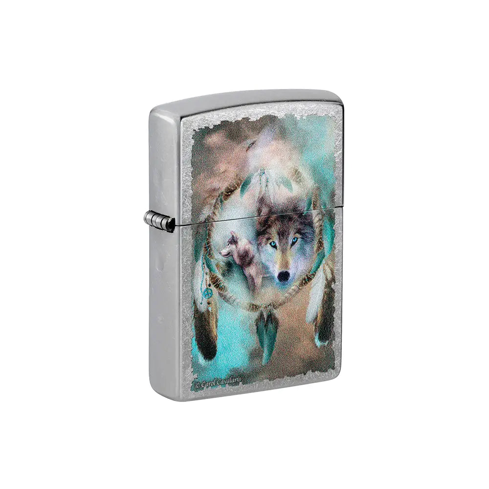 Zippo 75419 Carol Cavalaris WOLF DREAM CATCHER_0