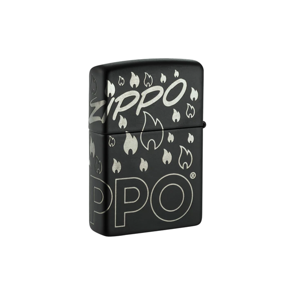Zippo 48908 Black Matte Laser 360 Design_3