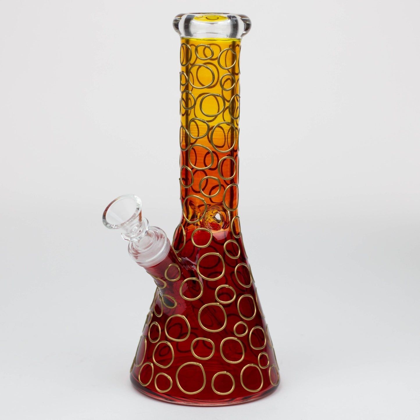 
Height : 10"
3D Texture

3 Pinched Ice Catcher
Thick bowl for 14 mm female joint
5" down stem for 18 mm female joint
Tube : 1.5" / Base : 4"
Thickness : 5 mm
3 Piec10" 3D Texture color dots beaker glass bong [HD20]Bongsempire420