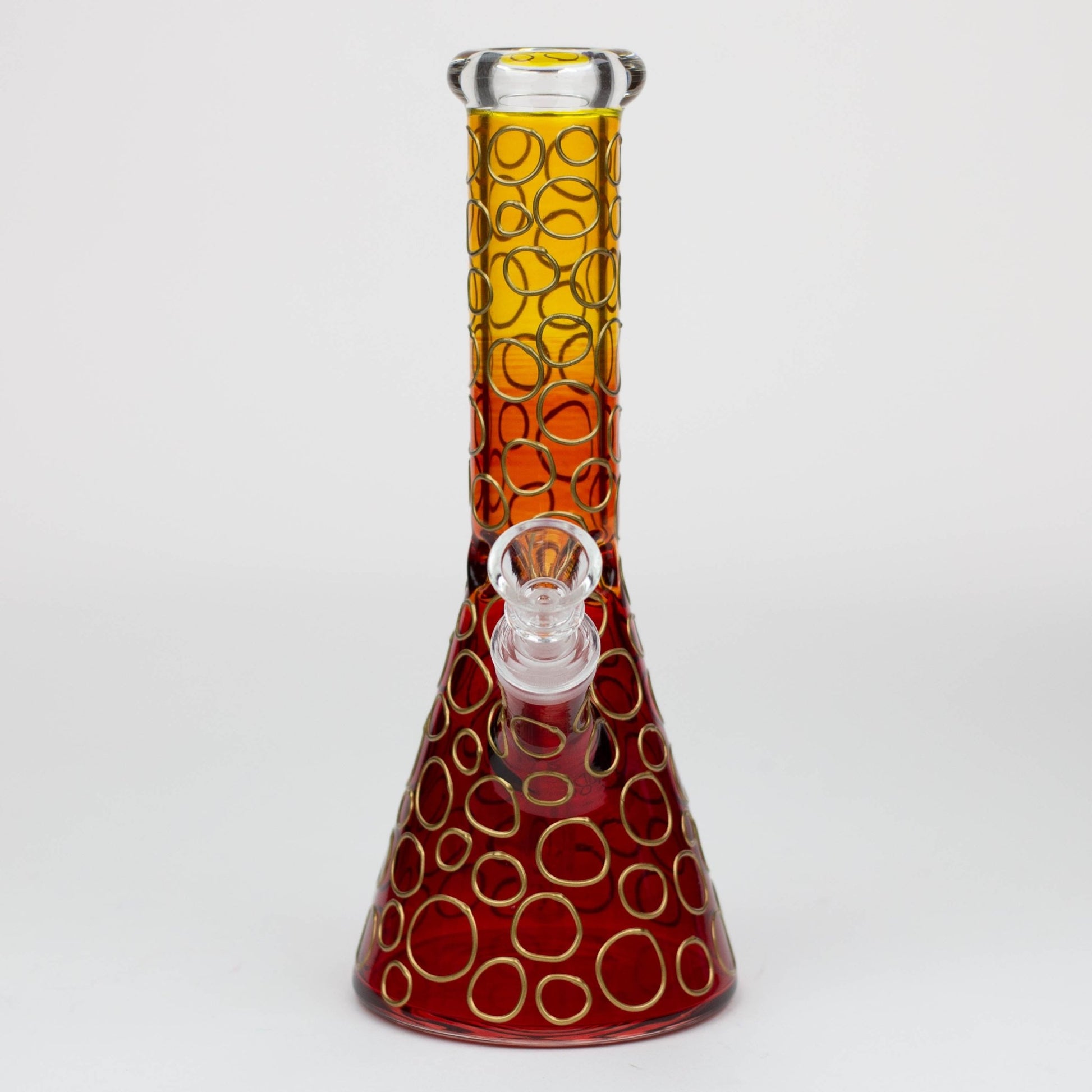 
Height : 10"
3D Texture

3 Pinched Ice Catcher
Thick bowl for 14 mm female joint
5" down stem for 18 mm female joint
Tube : 1.5" / Base : 4"
Thickness : 5 mm
3 Piec10" 3D Texture color dots beaker glass bong [HD20]Bongsempire420