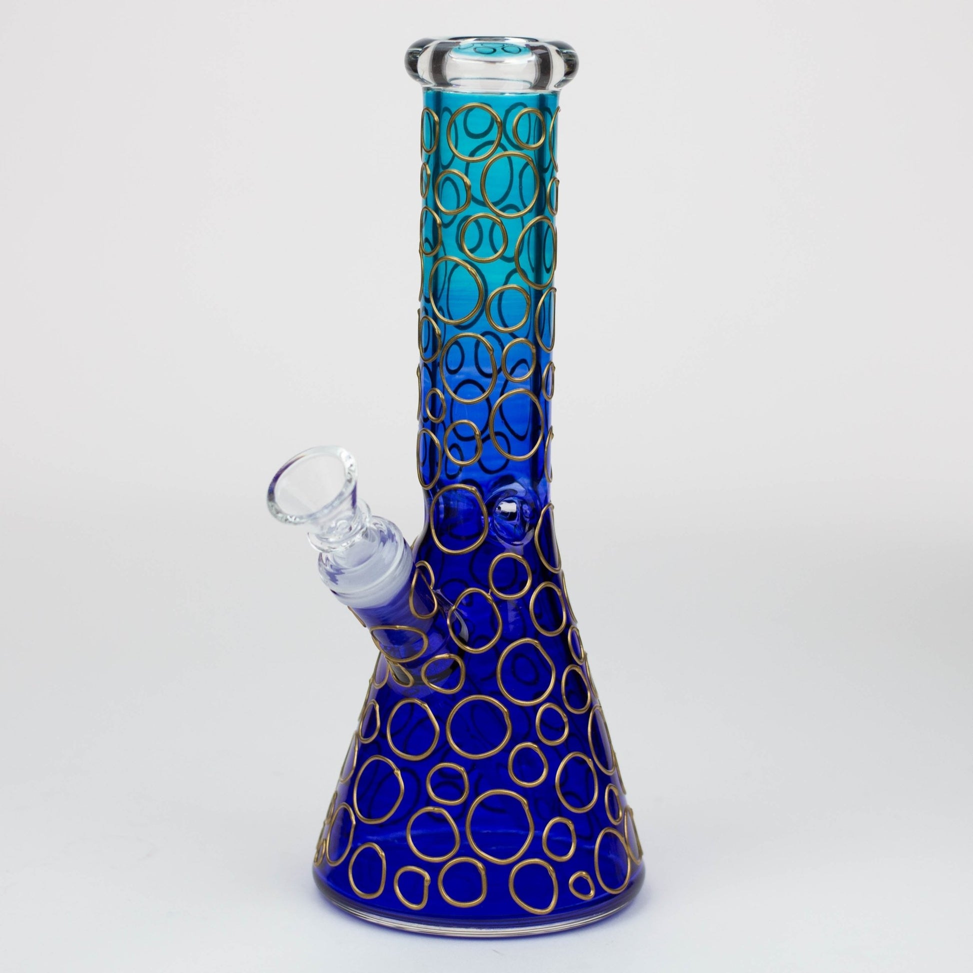 
Height : 10"
3D Texture

3 Pinched Ice Catcher
Thick bowl for 14 mm female joint
5" down stem for 18 mm female joint
Tube : 1.5" / Base : 4"
Thickness : 5 mm
3 Piec10" 3D Texture color dots beaker glass bong [HD20]Bongsempire420