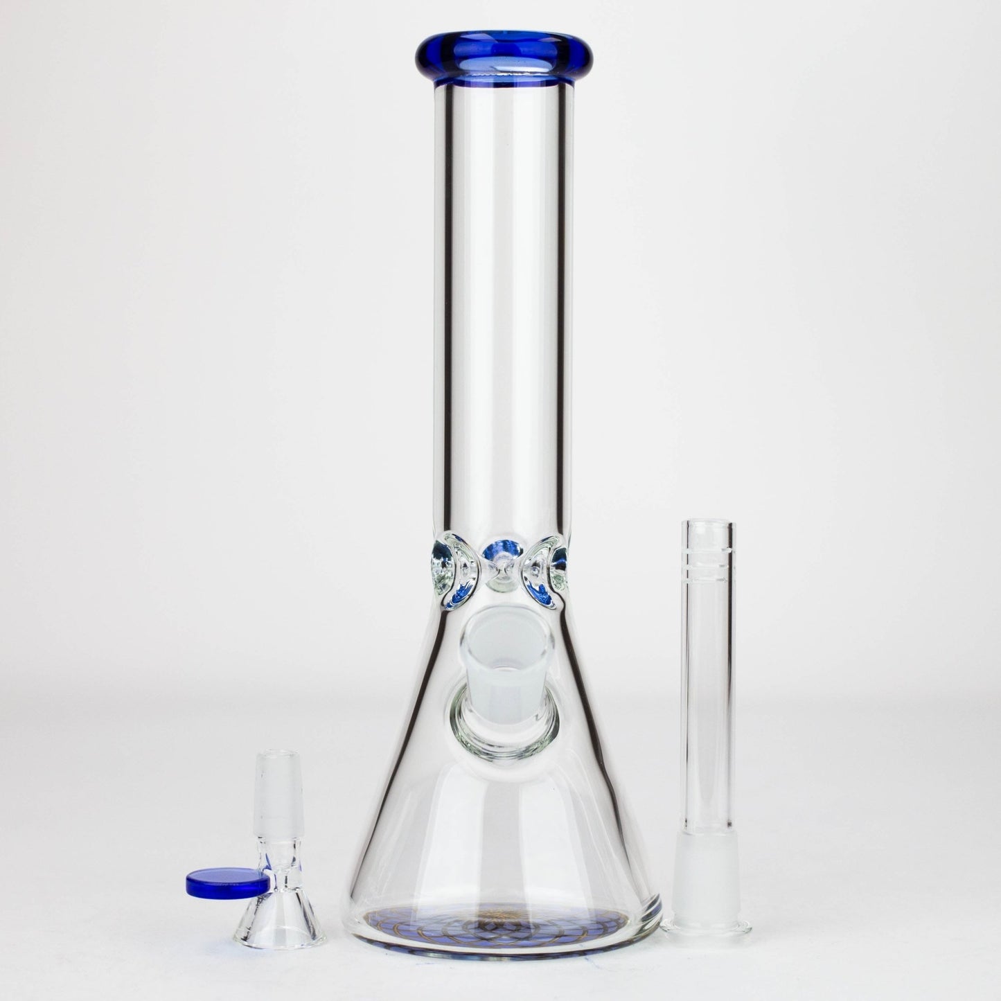 10" Beaker glass water bong [G31034] - empire420BongsBlackG31034-BKG31034-BK