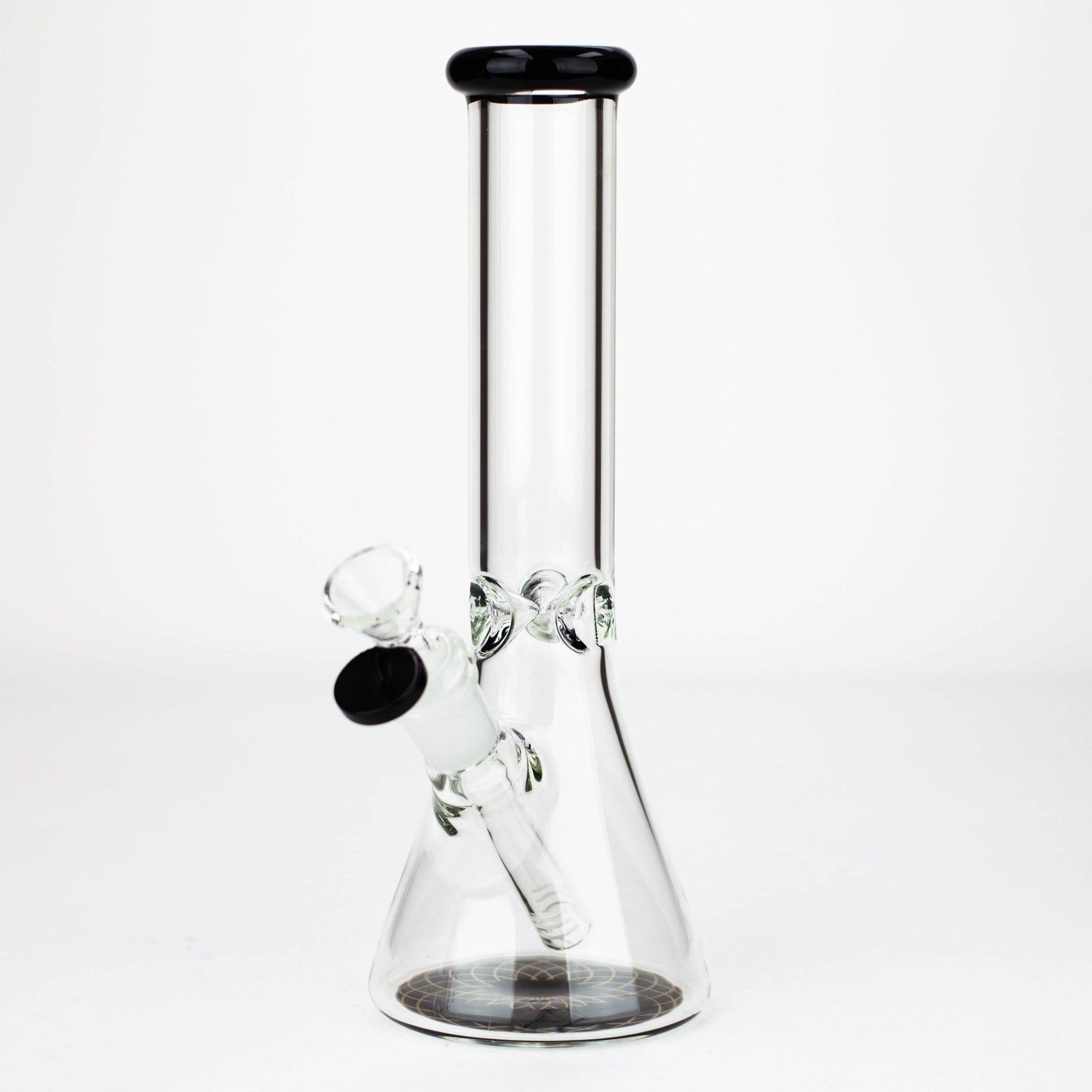 10" Beaker glass water bong [G31034] - empire420BongsBlackG31034-BKG31034-BK