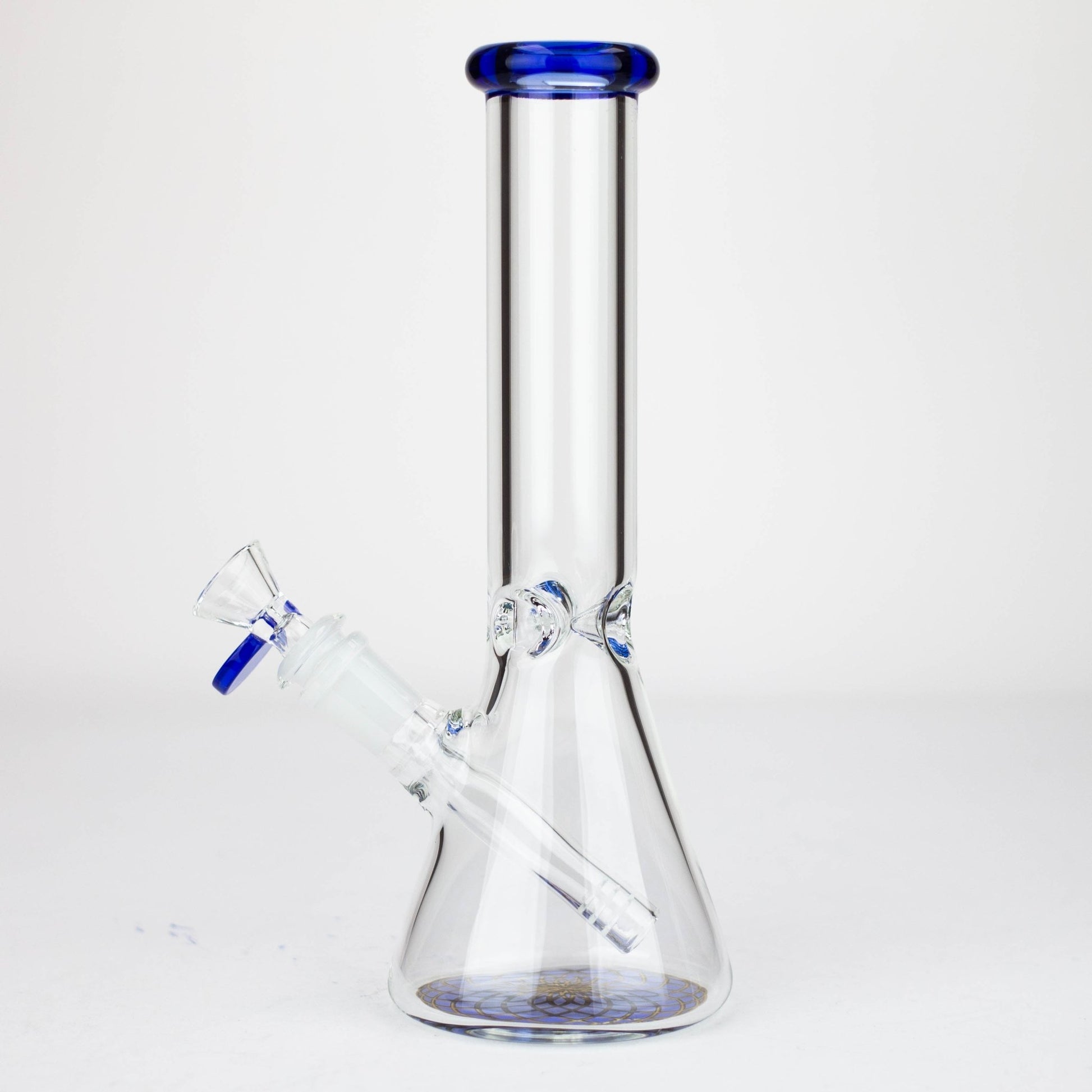 10" Beaker glass water bong [G31034] - empire420BongsBlackG31034-BKG31034-BK