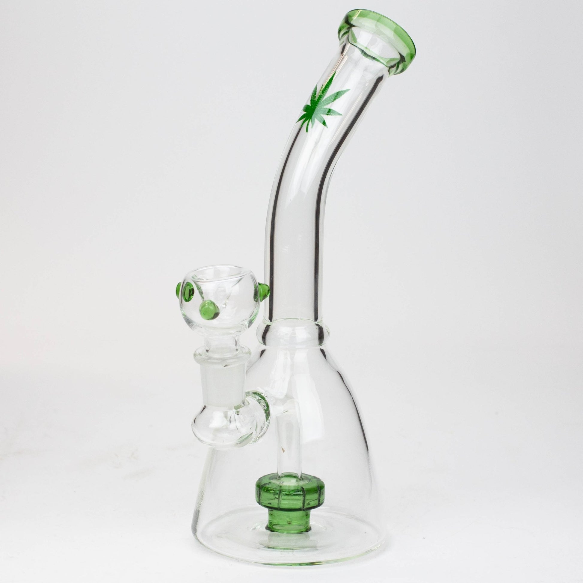 10" bent neck tire diffuser glass bong_2