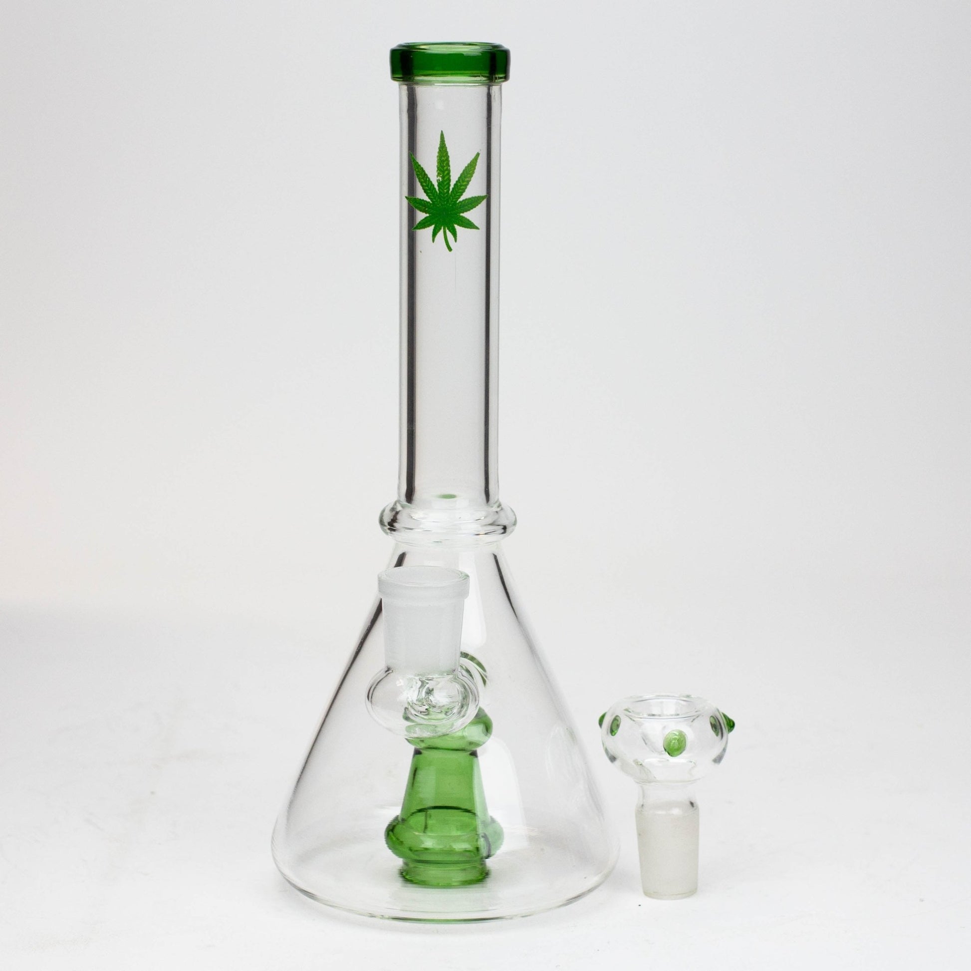 10" Cone diffuser glass bong - empire420BongsGreen190773779249-GREEN