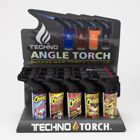 Techno Lighter single flame Torch box of 12 [00139]_0