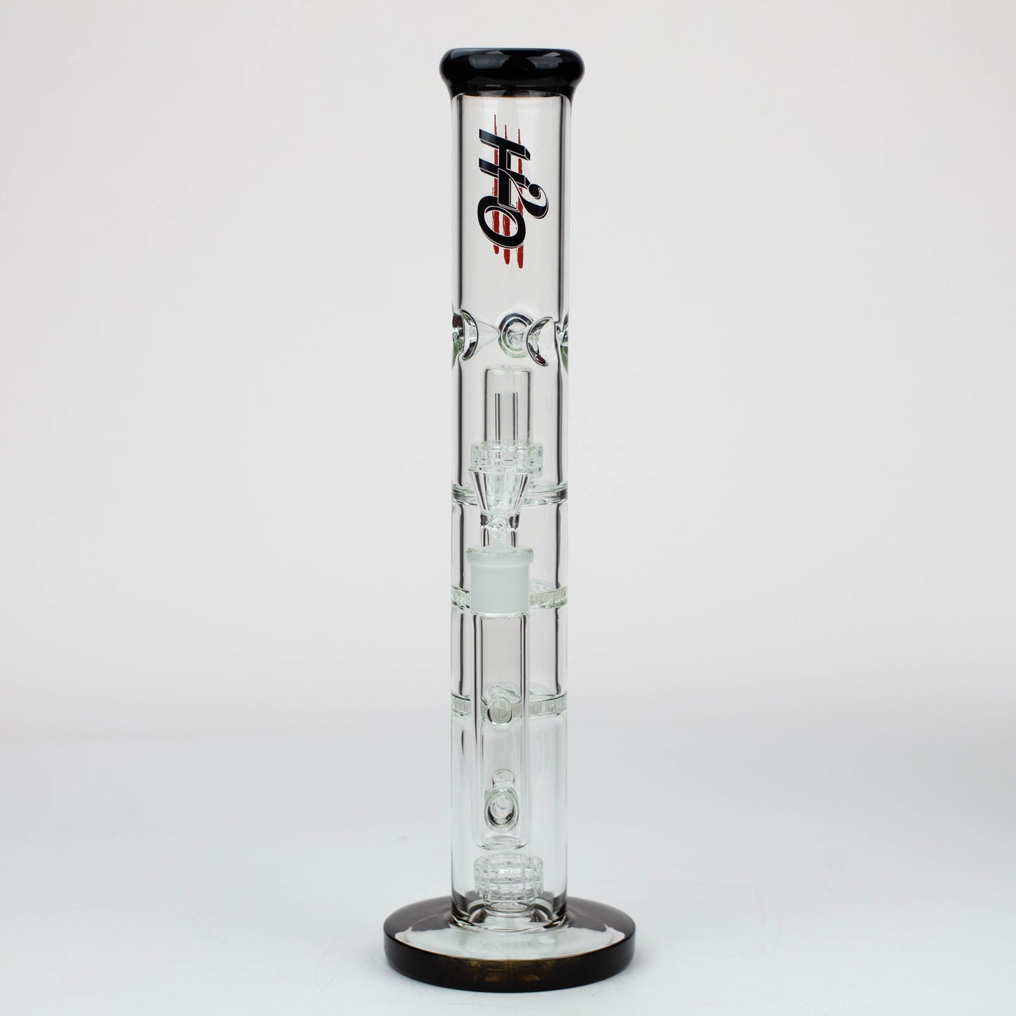 16" H2O Dual Honeycomb diffuser Glass water bong [H2O-27]_10