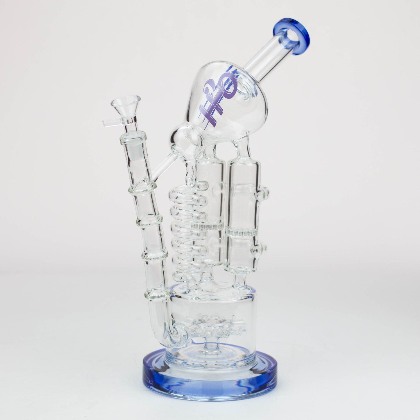 12" H2O Coil Glass water recycle bong [H2O-18]_5