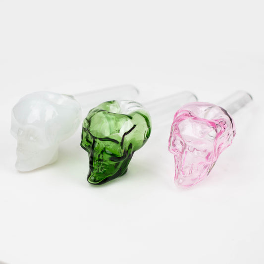 5" GLASS PIPE-SKULL [AC238]_0