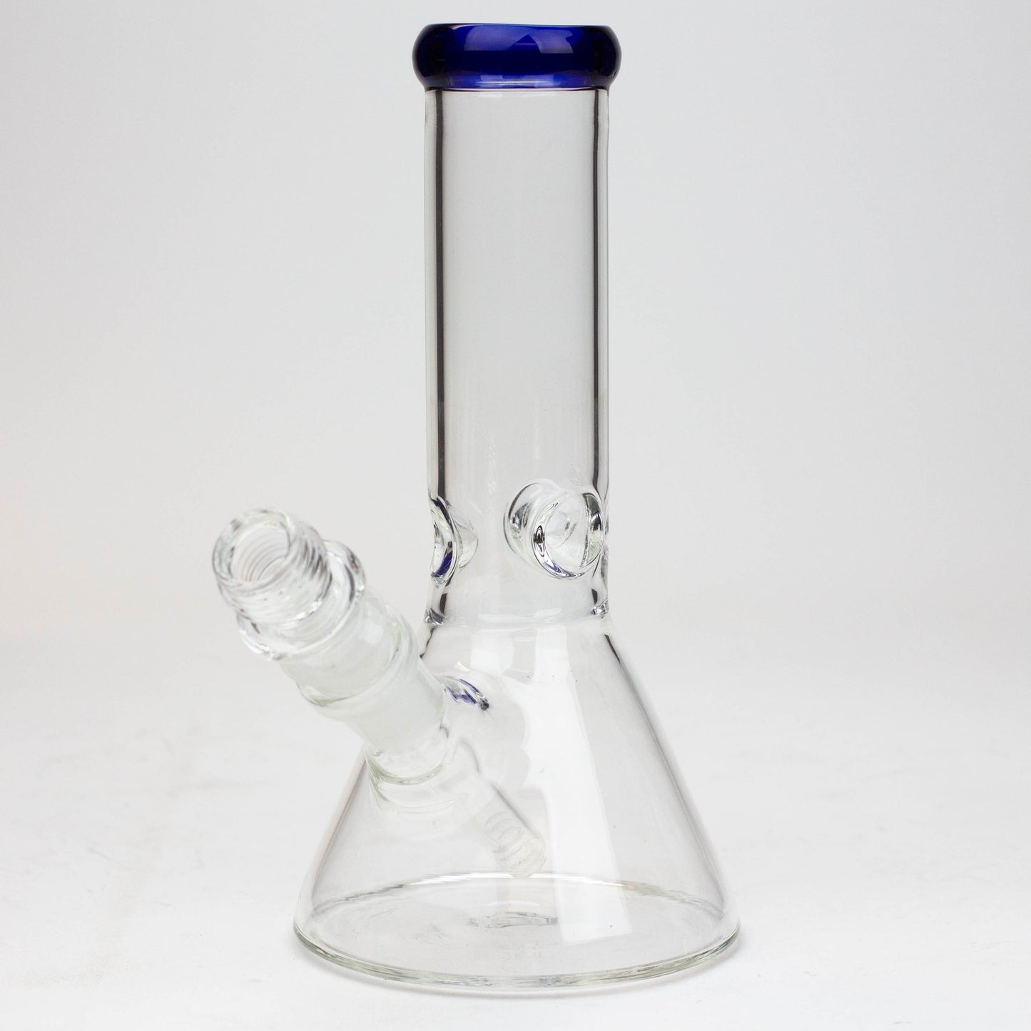 8" Classic beaker glass water bong_8