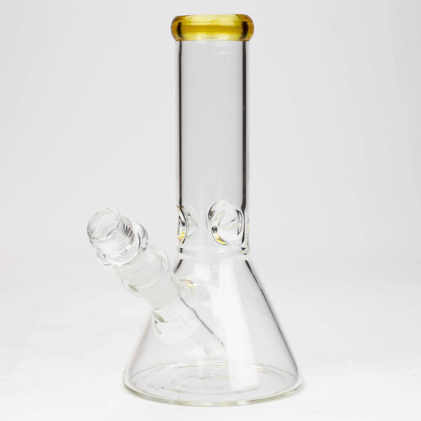 8" Classic beaker glass water bong_11