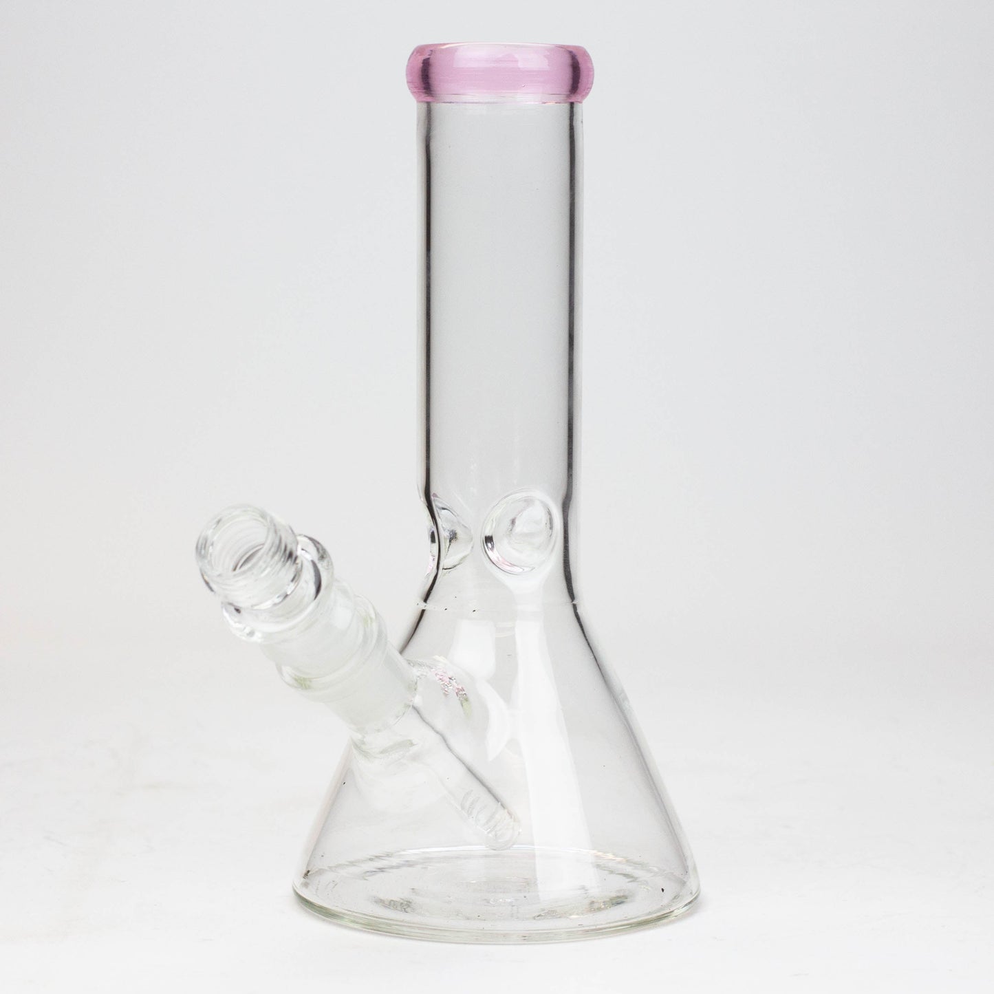 8" Classic beaker glass water bong_12