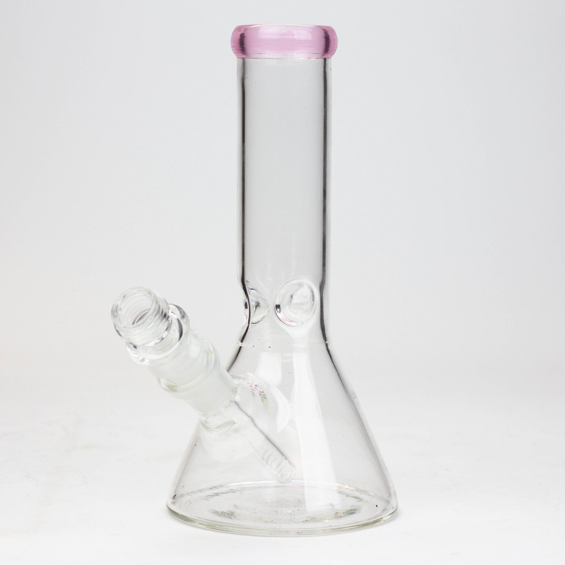 8" Classic beaker glass water bong_12