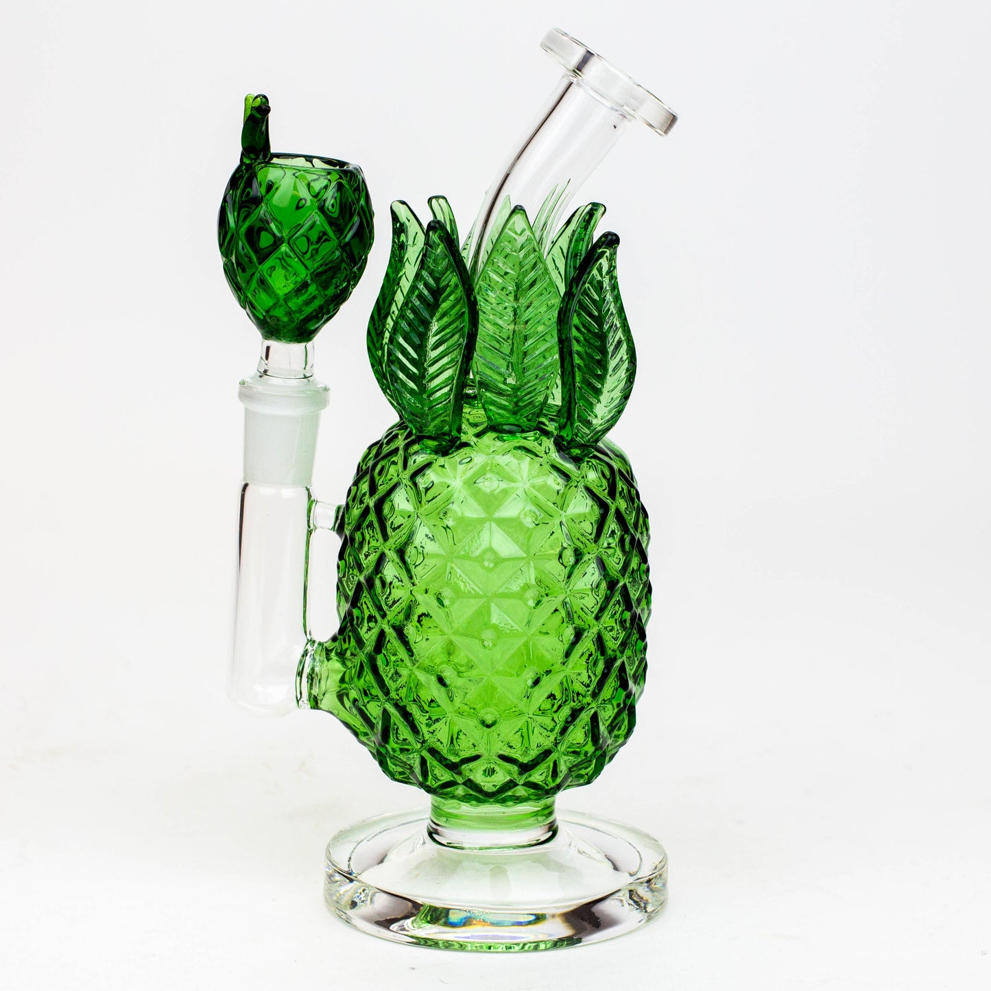 7.5" Pineapple glass water bong_7