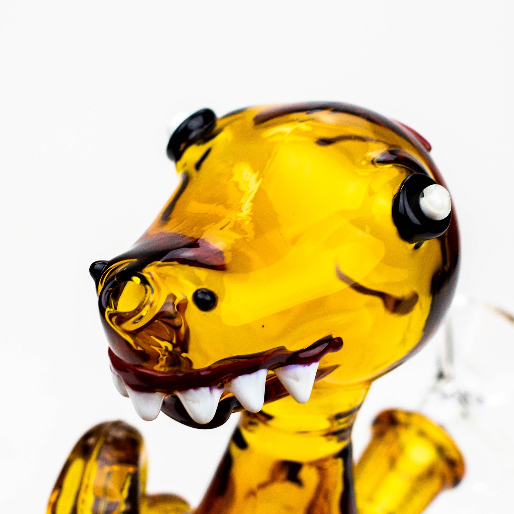 6" Dinosaur glass water bong_8