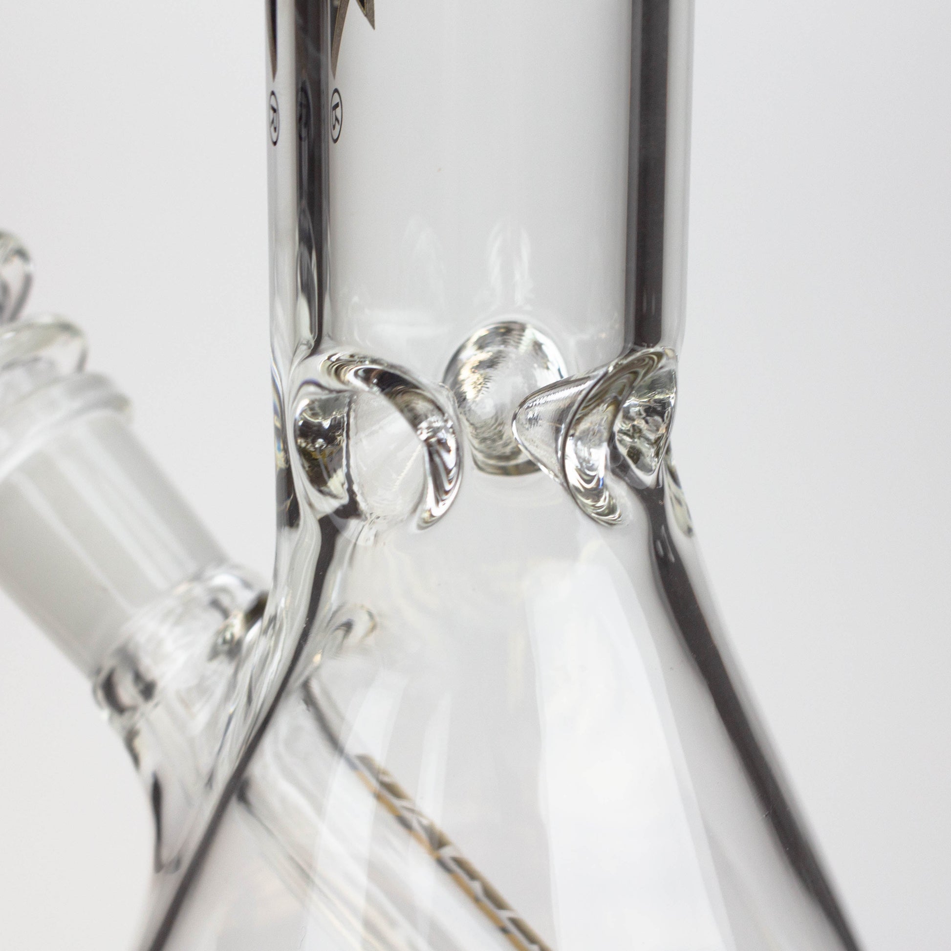 9.5" DANK beaker glass water bong (Wide / Jagged)_10