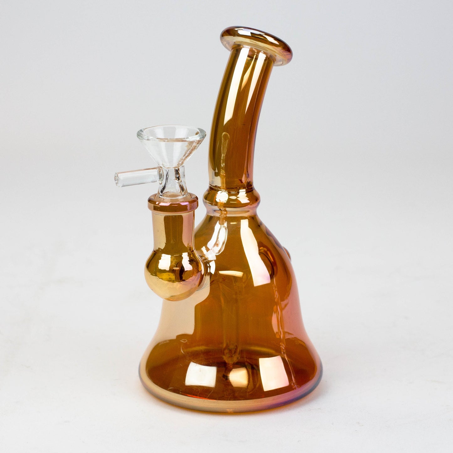 6" fixed 3 hole diffuser bell Metallic tinted bubbler [V16]_1