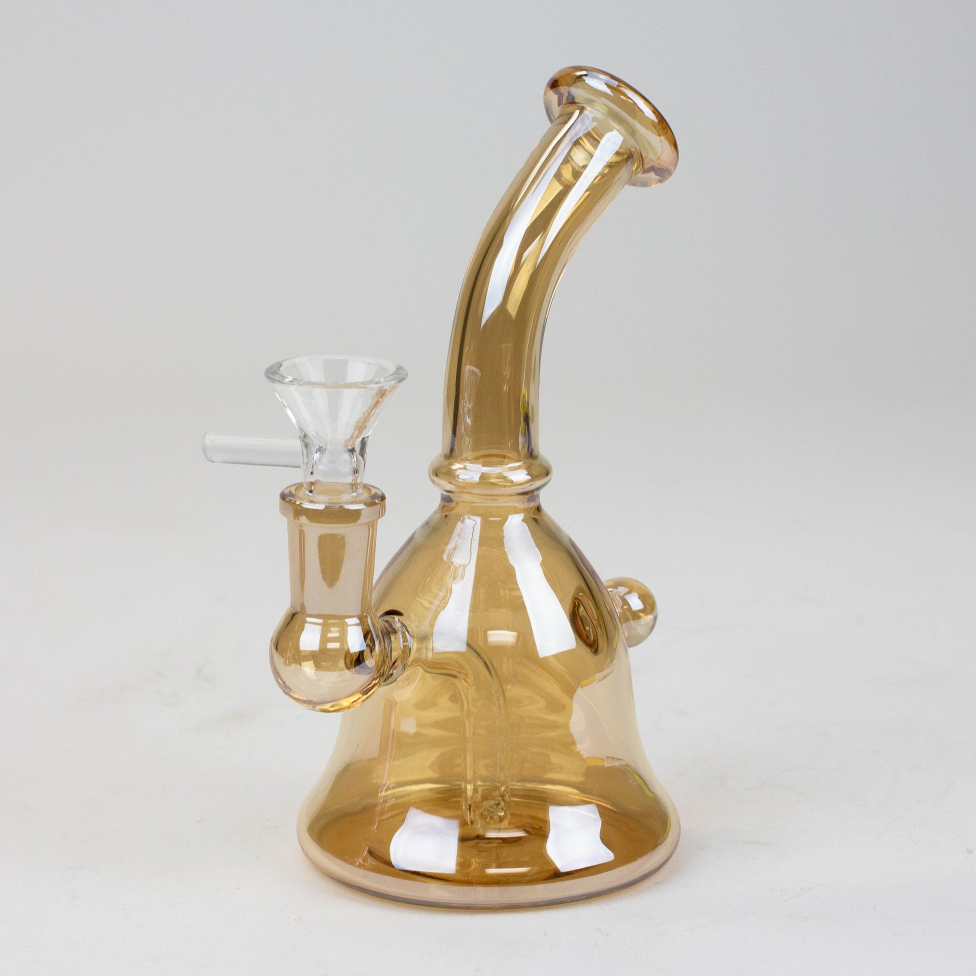 6" fixed 3 hole diffuser bell Metallic tinted bubbler [V16]_2