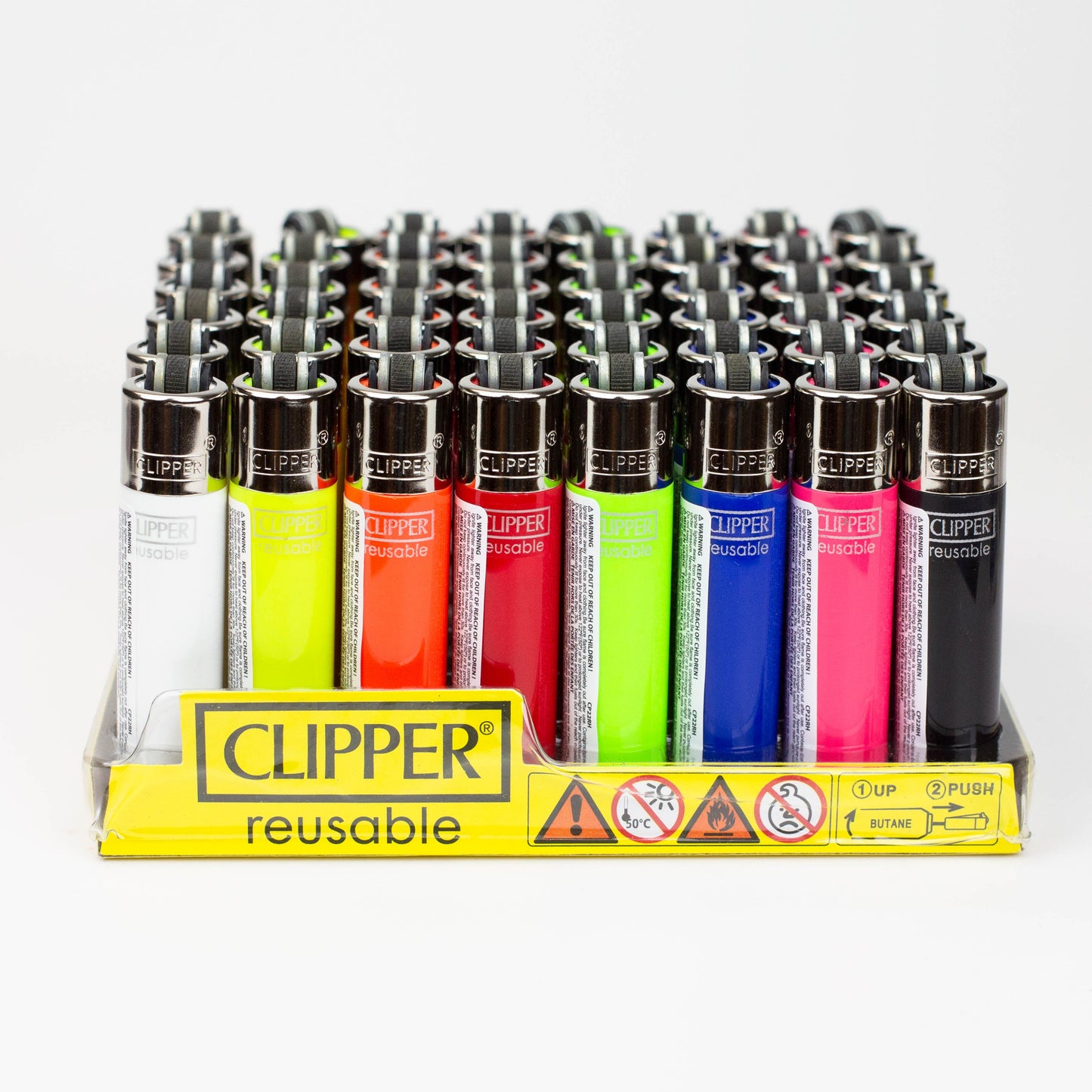 CLIPPER SOLID MICRO 8 COLOUR LIGHTERS_0