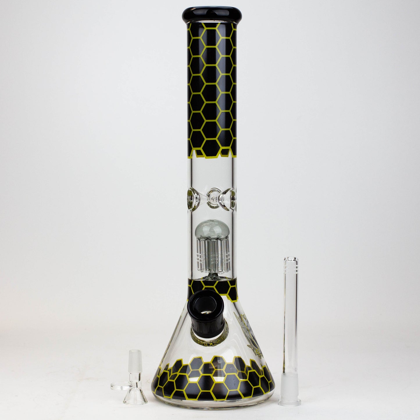 PROTECT YA NECK-15.5" 7 mm tree arm percolator glass bong [Logo]_1