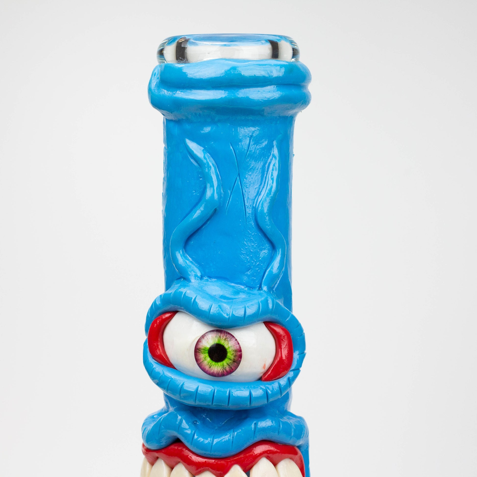 12.5"  Resin 3D artwork 7mm glass beaker water bong [TS104]_12