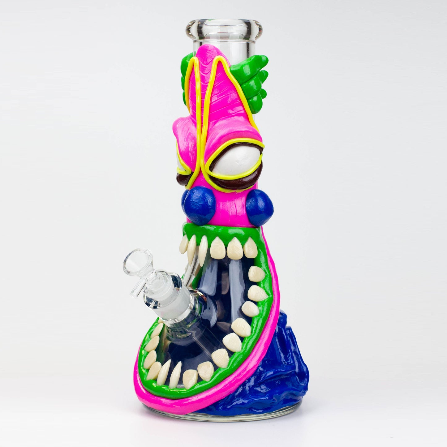 12.5"  Resin 3D artwork 7mm glass beaker water bong [TS109]_4