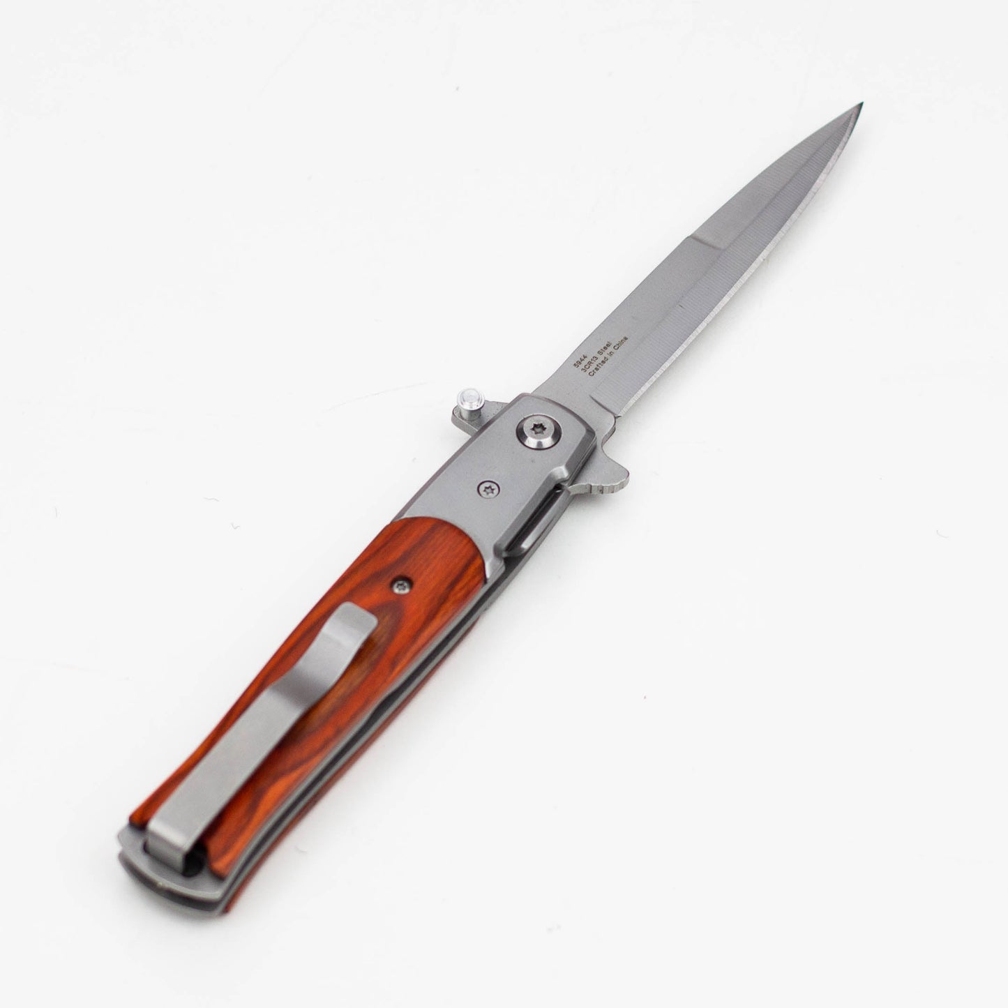 8.5" Folding Pocket tactical Satinless Blade knife [5944]_2